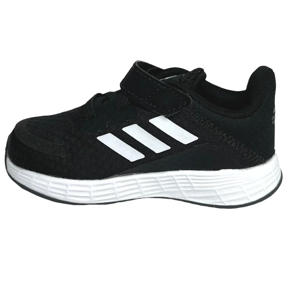 Adidas Baby Boys Slip-on‎ Sneakers Size 6 Black-White Athletic Shoes Lightweight